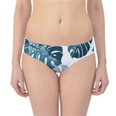 Monstera Leaves Background Hipster Bikini Bottoms