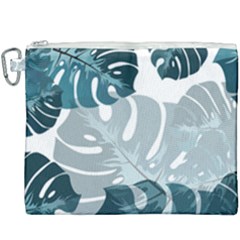 Monstera Leaves Background Canvas Cosmetic Bag (XXXL)