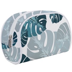 Monstera Leaves Background Make Up Case (Large)