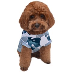 Monstera Leaves Background Dog T-Shirt