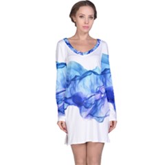 Blue Smoke Long Sleeve Nightdress by goljakoff