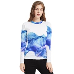 Blue Smoke Women s Long Sleeve Rash Guard by goljakoff