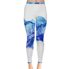 Blue Smoke Inside Out Leggings by goljakoff