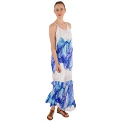 Blue Smoke Cami Maxi Ruffle Chiffon Dress by goljakoff