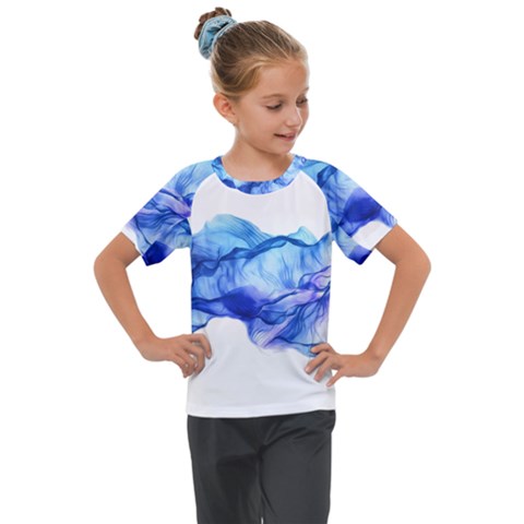 Blue Smoke Kids  Mesh Piece Tee by goljakoff