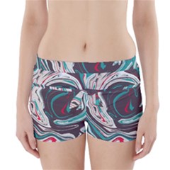 Vector Vivid Marble Pattern 1 Boyleg Bikini Wrap Bottoms by goljakoff