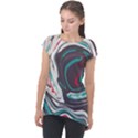 Vector Vivid Marble Pattern 1 Cap Sleeve High Low Top View1