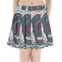 Vector Vivid Marble Pattern 1 Pleated Mini Skirt by goljakoff