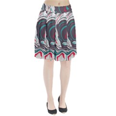 Vector Vivid Marble Pattern 1 Pleated Skirt by goljakoff