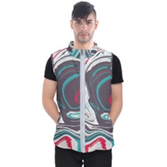 Vector Vivid Marble Pattern 1 Men s Puffer Vest by goljakoff