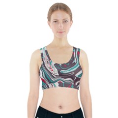 Vector Vivid Marble Pattern 1 Sports Bra With Pocket by goljakoff