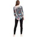 Vector Vivid Marble Pattern 1 Chiffon Quarter Sleeve Blouse View2