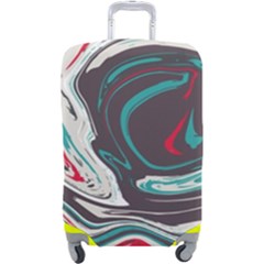 Vector Vivid Marble Pattern 1 Luggage Cover (large) by goljakoff