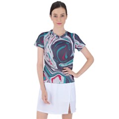 Vector Vivid Marble Pattern 1 Women s Sports Top by goljakoff