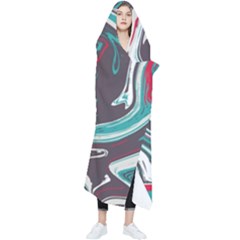 Vector Vivid Marble Pattern 1 Wearable Blanket by goljakoff