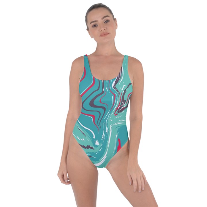 Green Vivid Marble Pattern 2 Bring Sexy Back Swimsuit