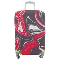 Red Vivid Marble Pattern 3 Luggage Cover (medium) by goljakoff