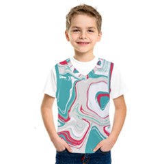 Vivid Marble Pattern Kids  Basketball Tank Top by goljakoff