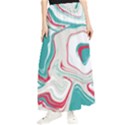 Vivid Marble Pattern Maxi Chiffon Skirt View1