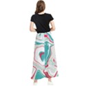 Vivid Marble Pattern Maxi Chiffon Skirt View2