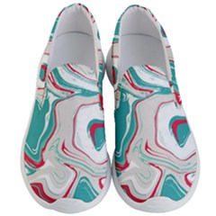 Vivid Marble Pattern Men s Lightweight Slip Ons by goljakoff