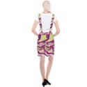 Purple Vivid Marble Pattern Braces Suspender Skirt View2