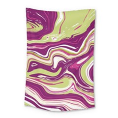 Purple Vivid Marble Pattern Small Tapestry by goljakoff