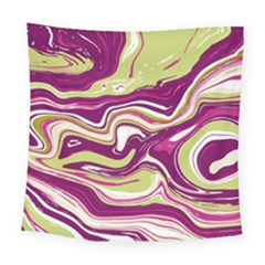 Purple Vivid Marble Pattern Square Tapestry (large) by goljakoff