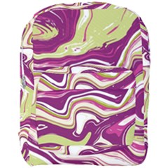 Purple Vivid Marble Pattern Full Print Backpack by goljakoff