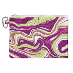 Purple Vivid Marble Pattern Canvas Cosmetic Bag (xl) by goljakoff