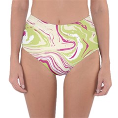 Vector Vivid Marble Pattern 6 Reversible High-waist Bikini Bottoms by goljakoff