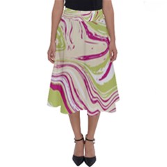 Vector Vivid Marble Pattern 6 Perfect Length Midi Skirt by goljakoff