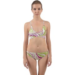 Vector Vivid Marble Pattern 6 Wrap Around Bikini Set by goljakoff