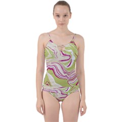 Vector Vivid Marble Pattern 6 Cut Out Top Tankini Set by goljakoff