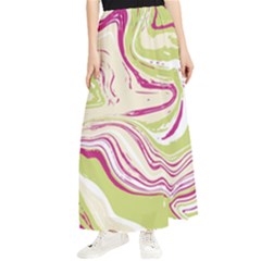 Vector Vivid Marble Pattern 6 Maxi Chiffon Skirt by goljakoff