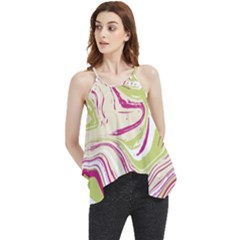 Vector Vivid Marble Pattern 6 Flowy Camisole Tank Top by goljakoff