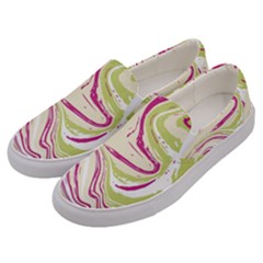 Vector Vivid Marble Pattern 6 Men s Canvas Slip Ons by goljakoff