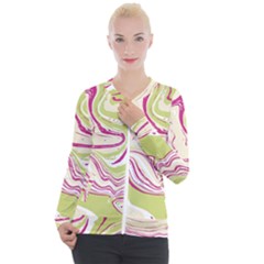 Vector Vivid Marble Pattern 6 Casual Zip Up Jacket by goljakoff