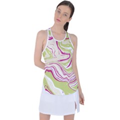 Vector Vivid Marble Pattern 6 Racer Back Mesh Tank Top by goljakoff