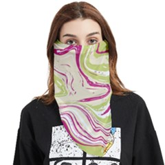 Vector Vivid Marble Pattern 6 Face Covering Bandana (triangle) by goljakoff