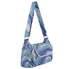 Blue Vivid Marble Pattern Multipack Bag by goljakoff