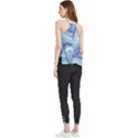 Blue Vivid Marble Pattern Flowy Camisole Tank Top View2