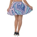 Blue Vivid Marble Pattern 10 Velvet Skater Skirt View2