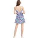 Blue Vivid Marble Pattern 10 Summer Frill Dress View2