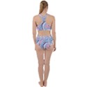 Rose and blue Vivid Marble Pattern 11 Racer Back Bikini Set View2