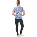 Rose and blue Vivid Marble Pattern 11 Women s Sport Raglan Tee View2