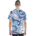 Blue Vivid Marble Pattern 12 Men s Sport Mesh Tee View2