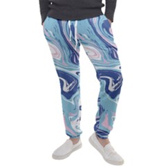 Blue Vivid Marble Pattern 12 Men s Jogger Sweatpants by goljakoff