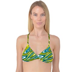 Vector Vivid Marble Pattern 13 Reversible Tri Bikini Top by goljakoff