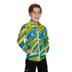 Vector Vivid Marble Pattern 13 Kids  Windbreaker by goljakoff